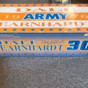 Nascar Dale Earnhardt Collectible Box - Orange and Blue